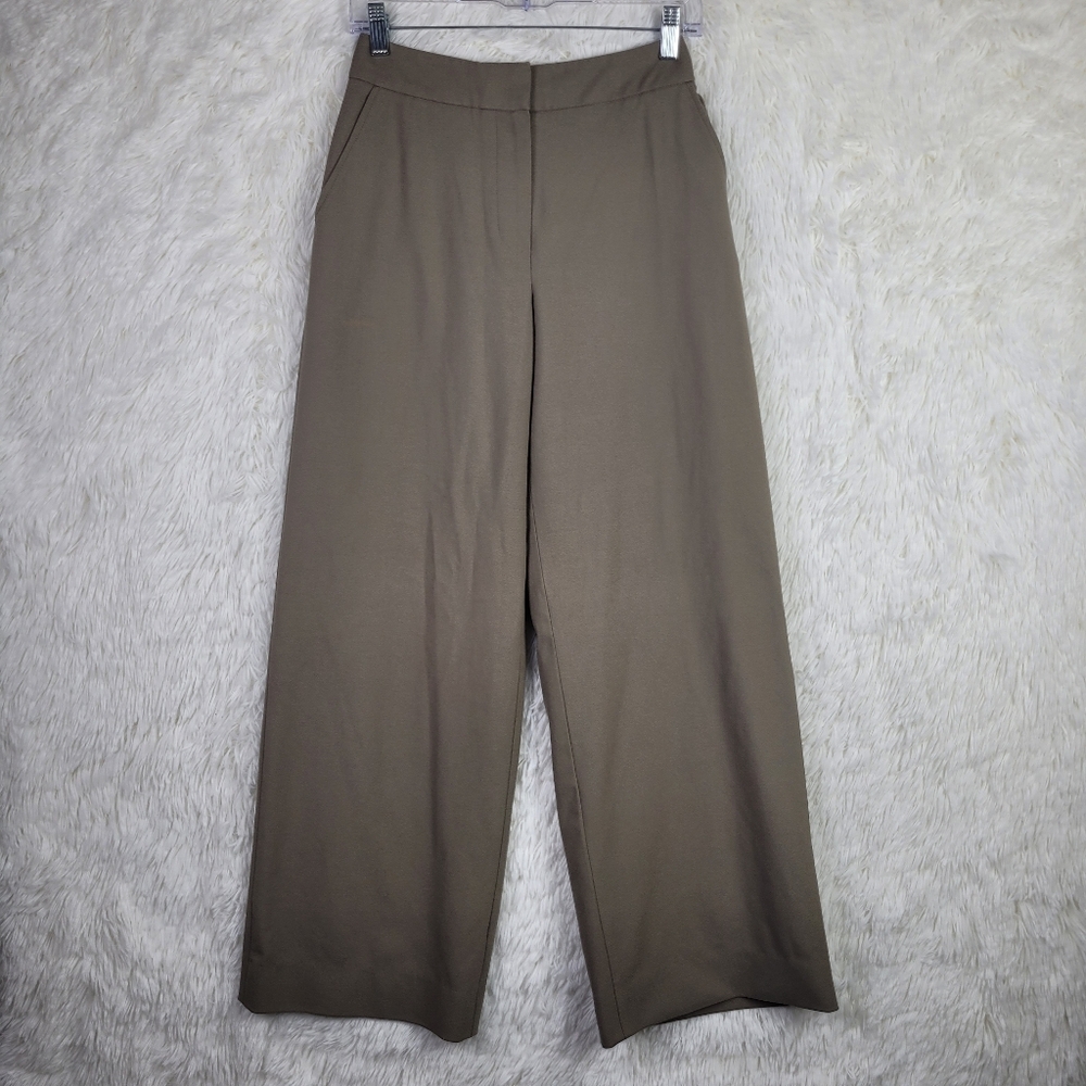 Kotn Womens Sz‎ 25 Beige Wide Leg Trousers Dress Pants Sustainable 30" Inseam